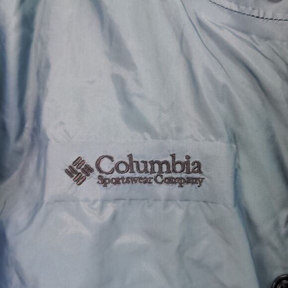 Columbia Omni-Tech Windbreaker Jacket Mens Small Blue Breathable Waterproof - Picture 4 of 16